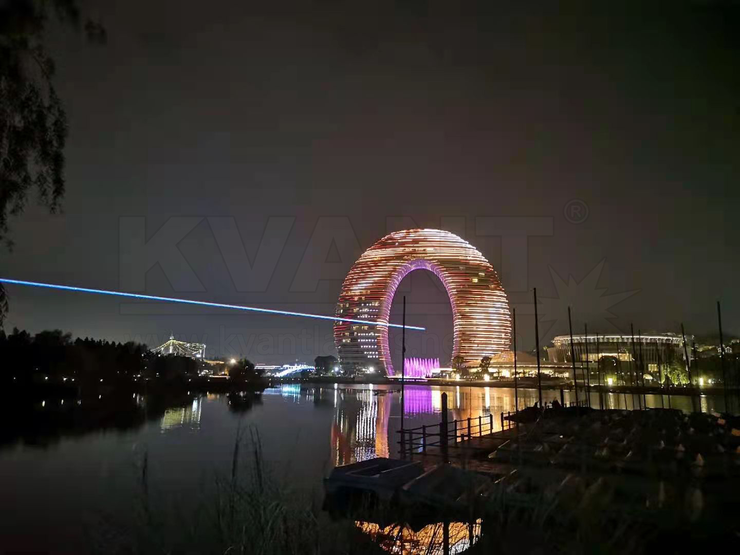 中國湖州喜來登溫泉度假酒店-30W地標激光